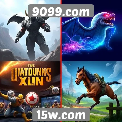 Comparativo de gráficos entre jogos do 9099.com
